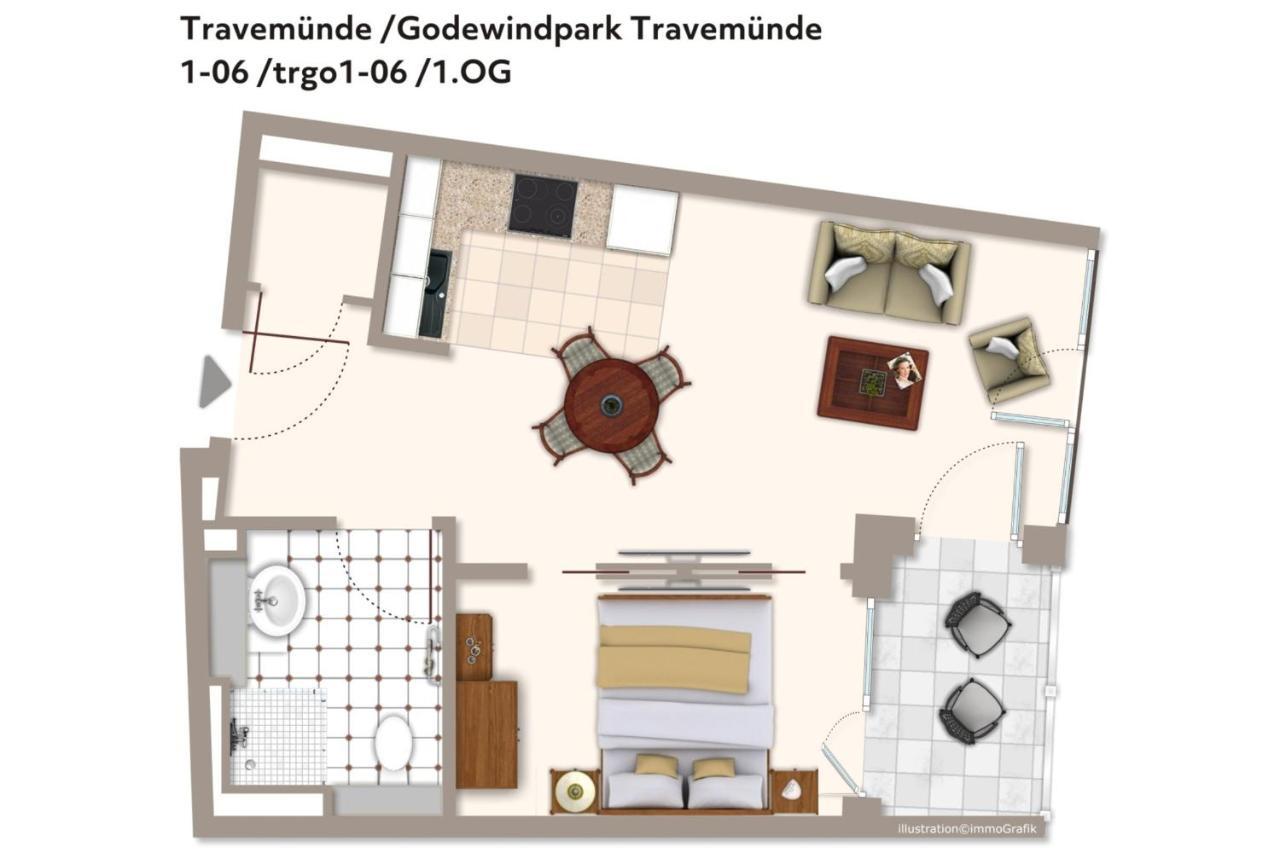 Godewindpark Travemünde Godewindpark Travemünde 1-06 Daire Lübeck Dış mekan fotoğraf